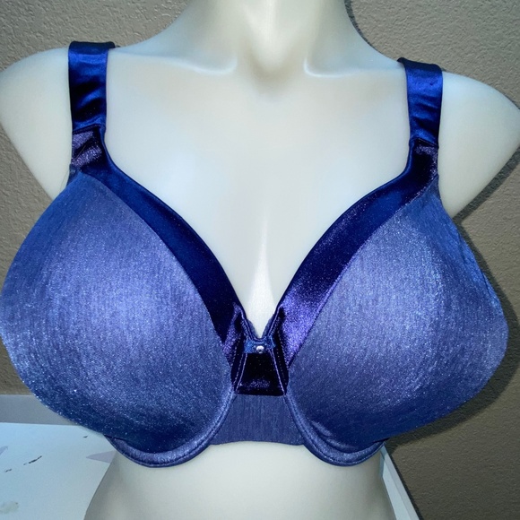 * Vanity fair 40D t shirt bra underwire padded bra royal blue - Picture 5 of 7